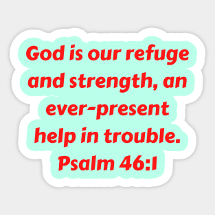 Bible Verse Psalm 46:1 Sticker